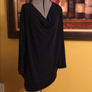 Chico’s Navy Cowl Neck Blouse